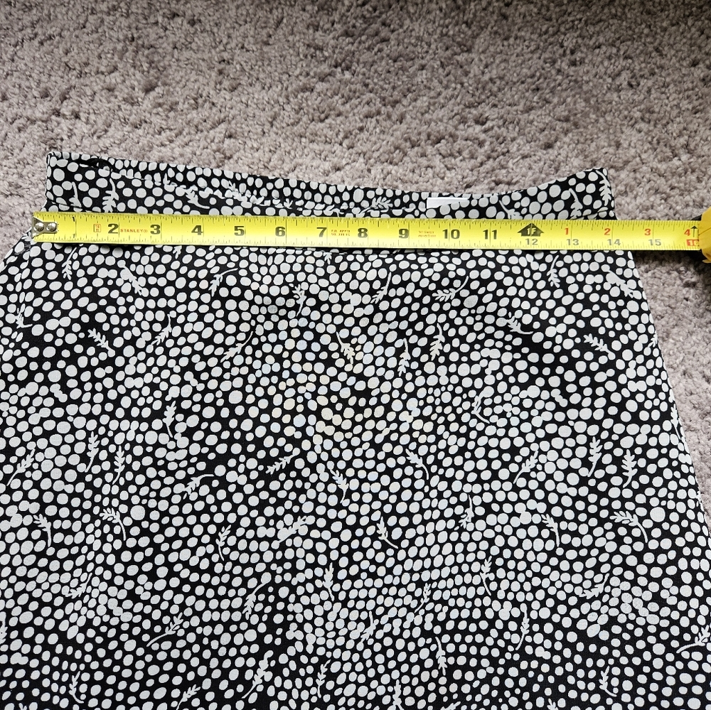 Coldwater Creek Black and White Floral Midi Skirt - Picture 3 of 8
